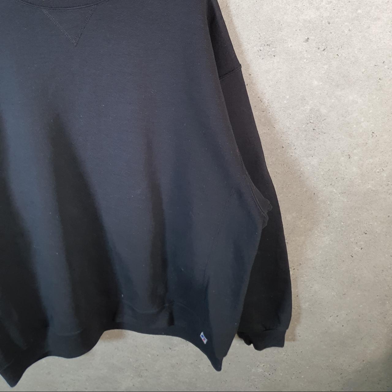 Vintage Russell Athletic Blank Sweatshirt Men’s 2XL Black Pullover Baggy