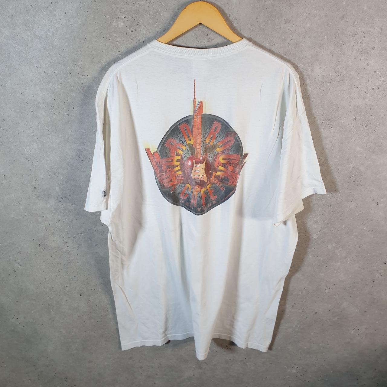 Vintage Hard Rock Cafe New York 90s USA Spellout T Shirt Men’s XL White