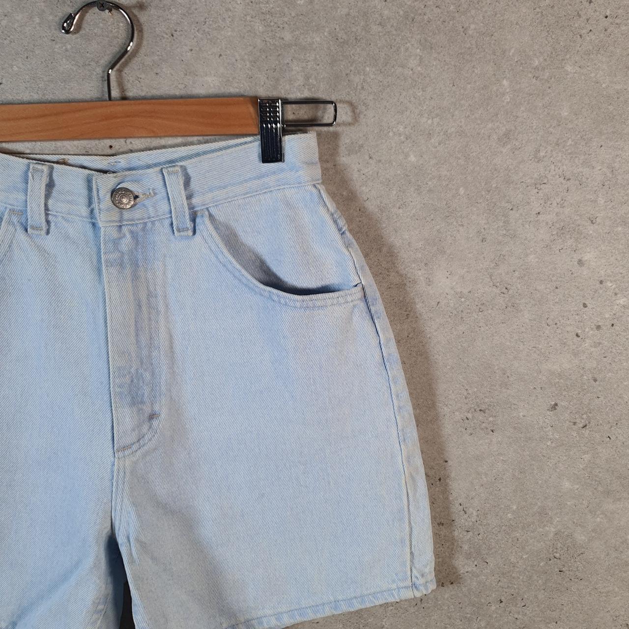 Vintage Lee Low Rise Baggy Shorts Jorts Cargo Womens W24 Blue Relaxed Denim A4568