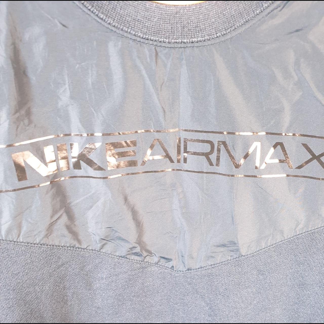 Vintage Nike Airmax Sweatshirt Men’s Medium Navy Blue Swoosh Y2K Pullover