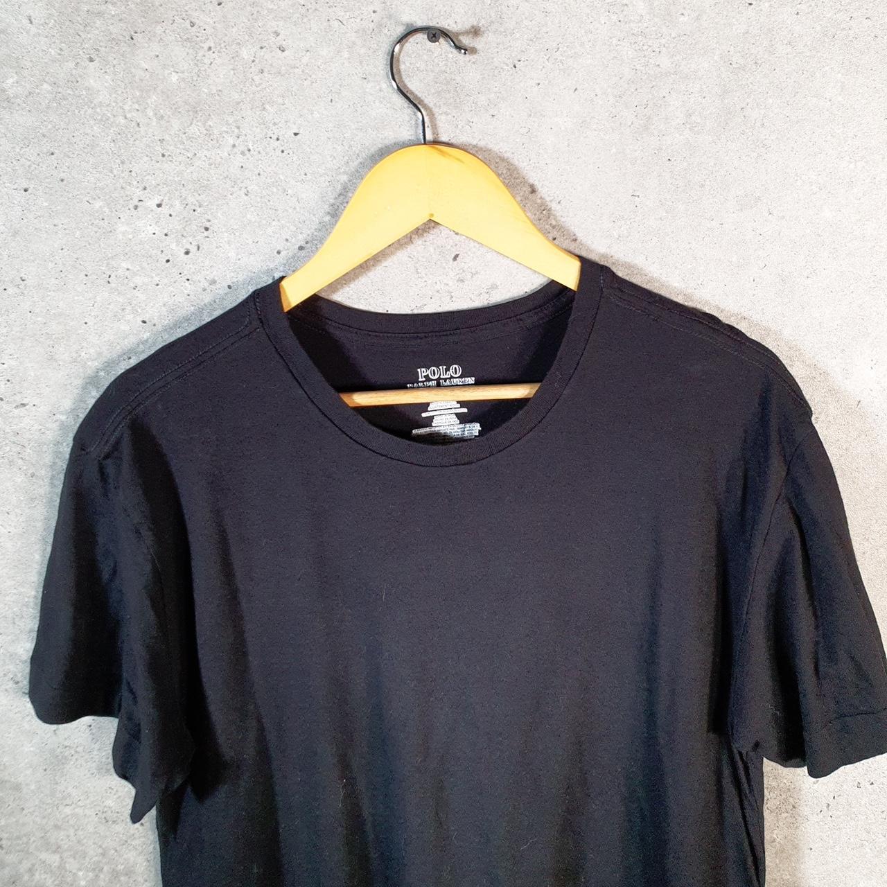 Vintage Ralph Lauren Polo Sport T Shirt Men’s Large Black Slim Fit Embroidered Pony C8680