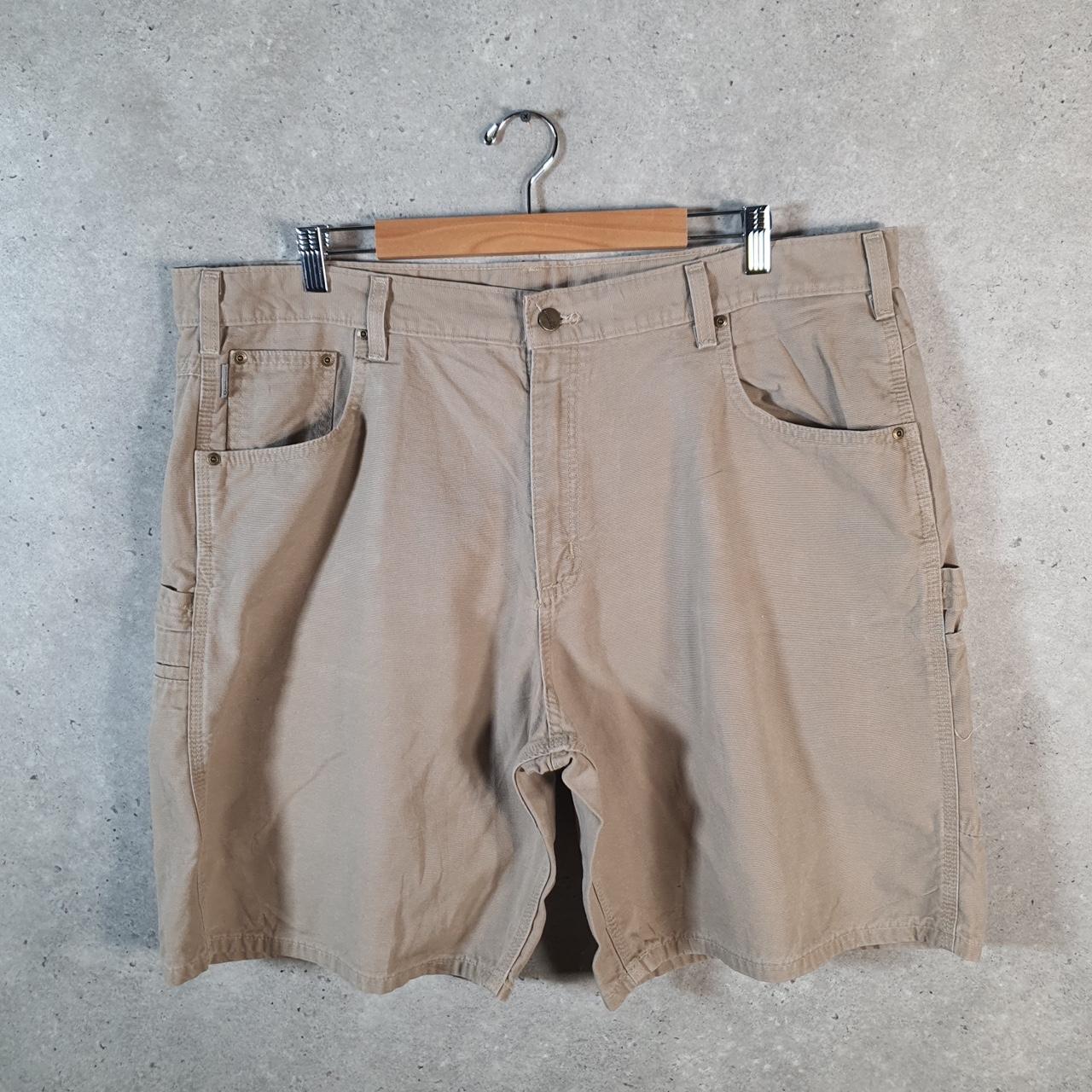 Vintage Carhartt Baggy Carpenter Shorts Jorts Cargo Men’s W42 Brown Relaxed Fit Workwear A4698