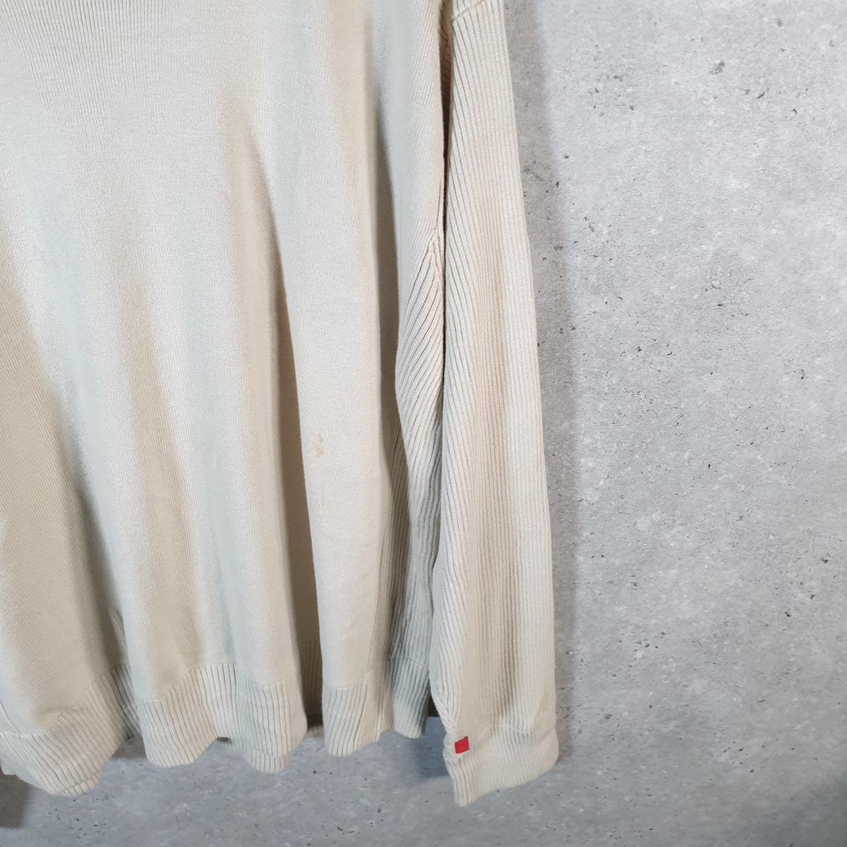 Vintage Levi’s Knit Sweater Men’s Large Cream Y2K Pullover Casual