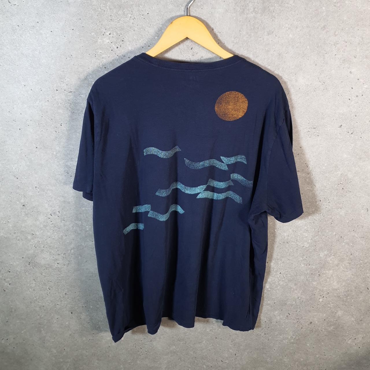 Vintage Gap Make Waves Surfing T Shirt Men’s XL Navy Blue Logo Classic Fit