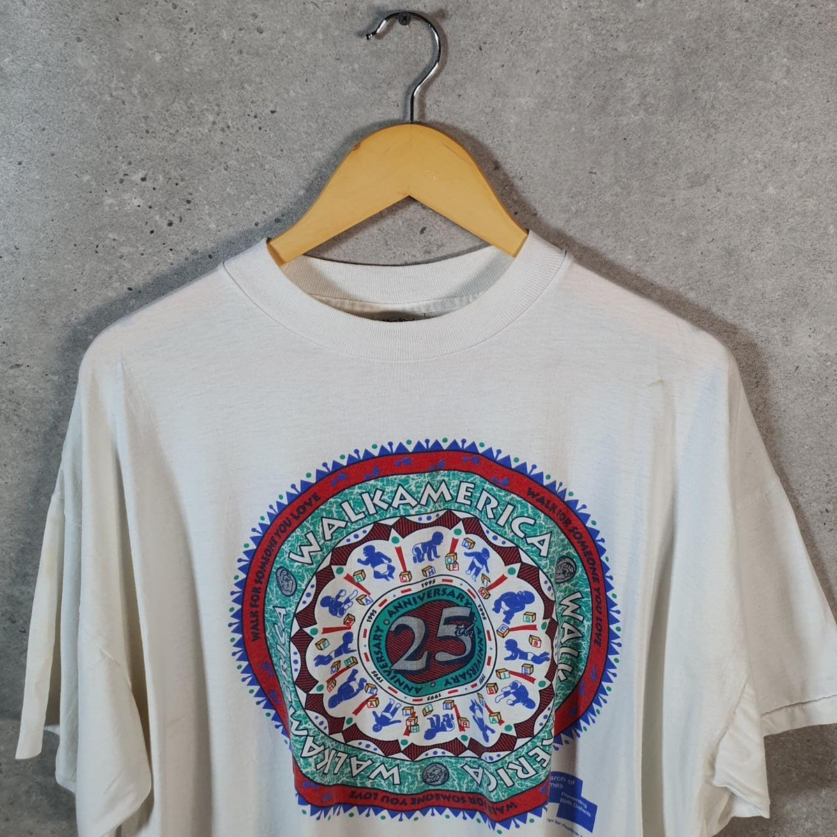 Vintage Murinas Best Walk America 1995 USA Single Stitch T Shirt Men’s 2XL White
