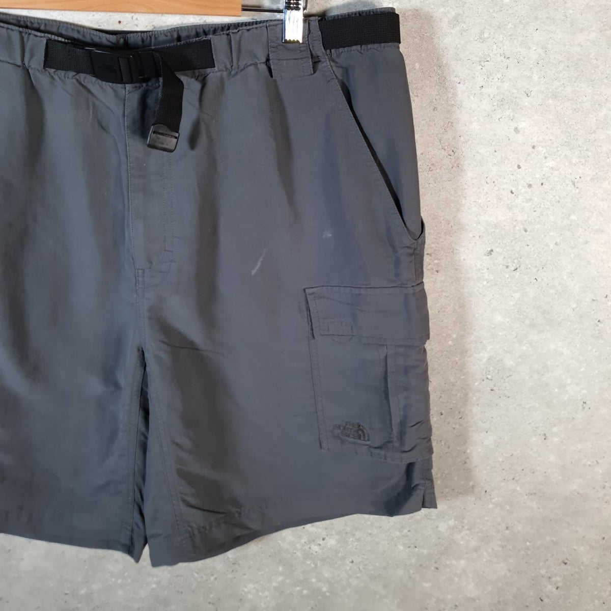 Vintage The North Face TNF Shorts Jorts Chino Cargo Men’s XL Grey Baggy