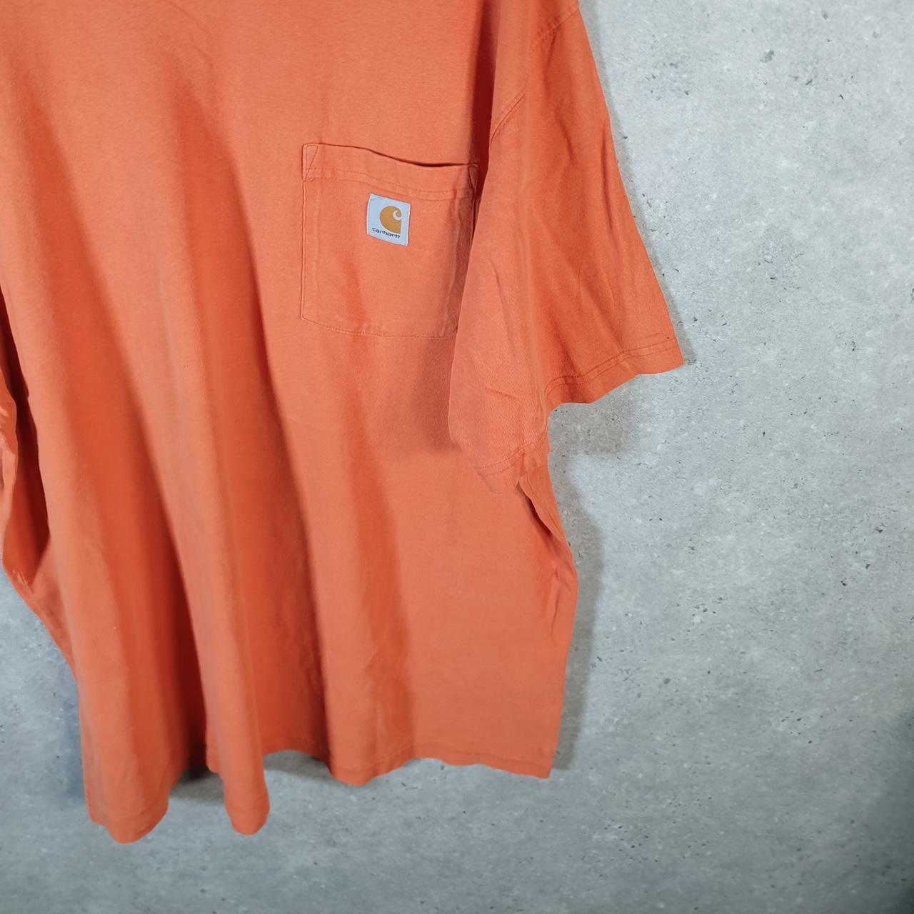Vintage Carhartt Pocket T Shirt Men’s XL Orange Workwear Chore Utility Original Fit