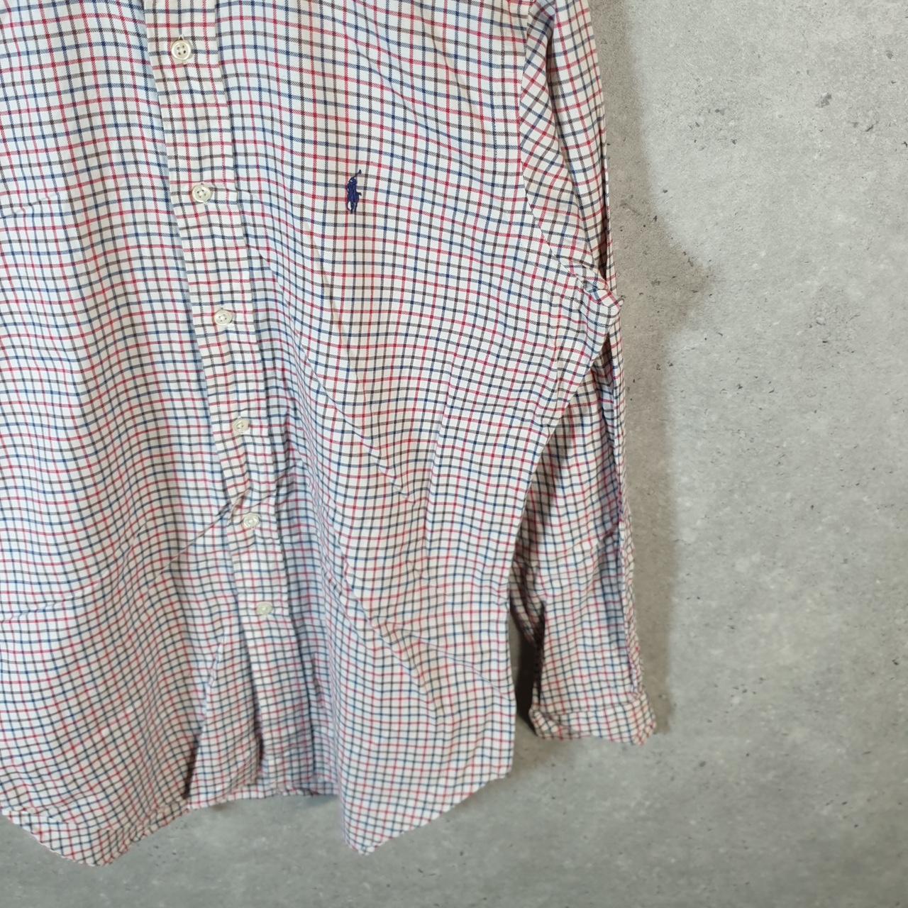 Vintage Ralph Lauren Button Down Shirt Men’s Small Classic Fit Checkered Pony Cotton