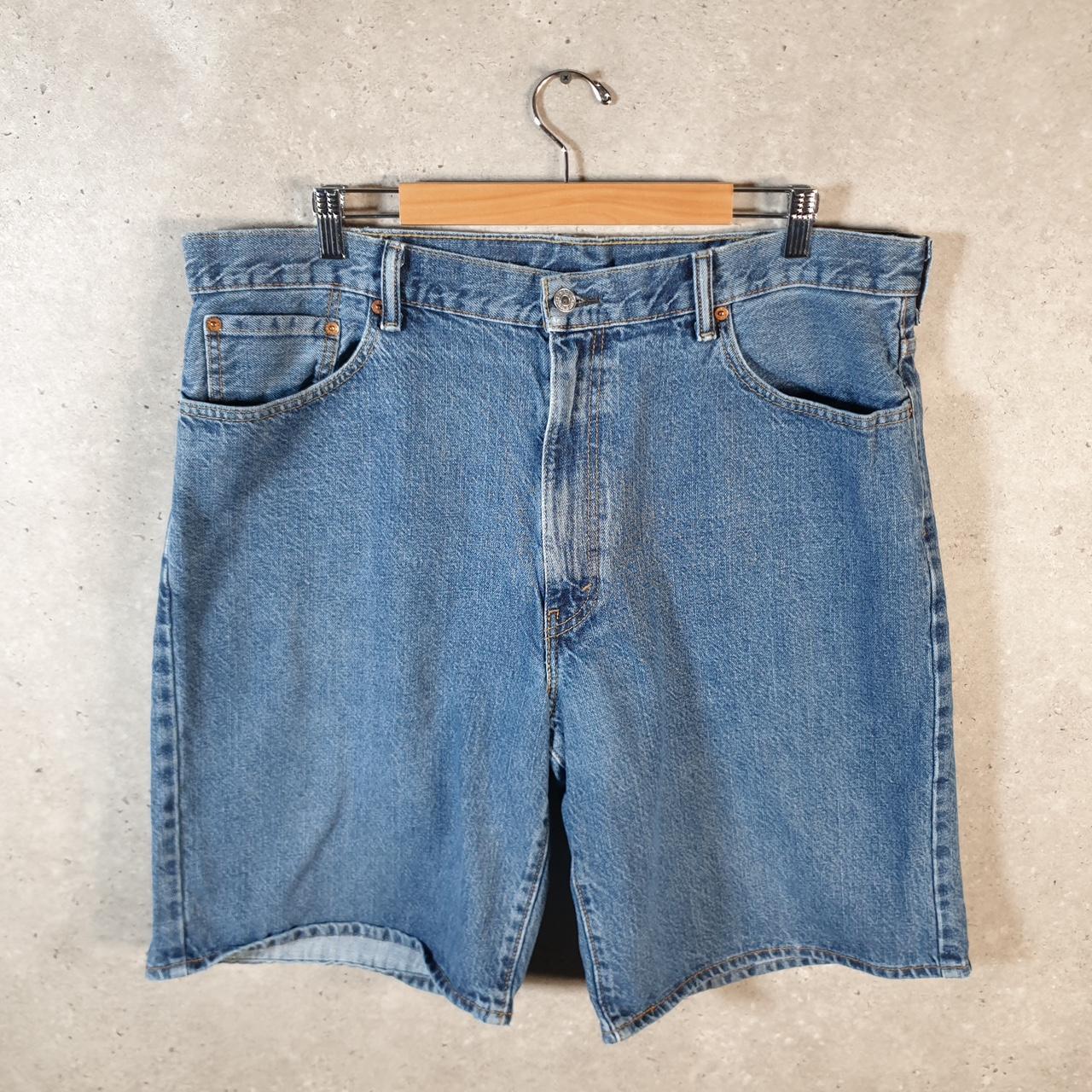 Vintage Levi’s 550 Baggy Shorts Jorts Cargo Mens W42 Blue Relaxed Denim