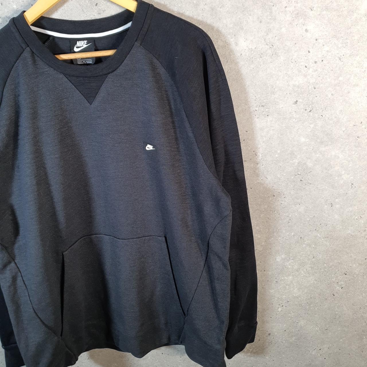 Vintage Nike Club Embroidered Hoodie Men’s XL Grey Swoosh Y2K Pullover