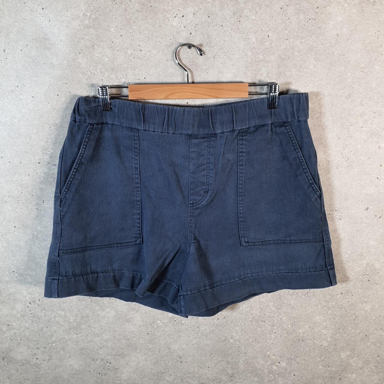 Vintage Lee Baggy Shorts Jorts Cargo Womens W34 Blue Relaxed Cargo
