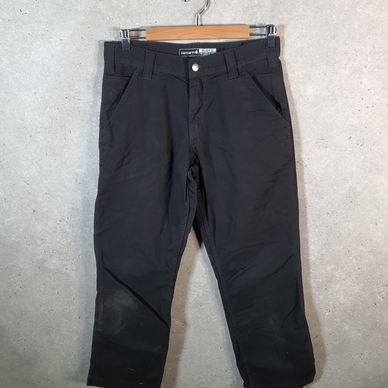 Vintage Carhartt Carpenter Trousers Mens W30 L29 Black Relaxed Fit Workwear USA