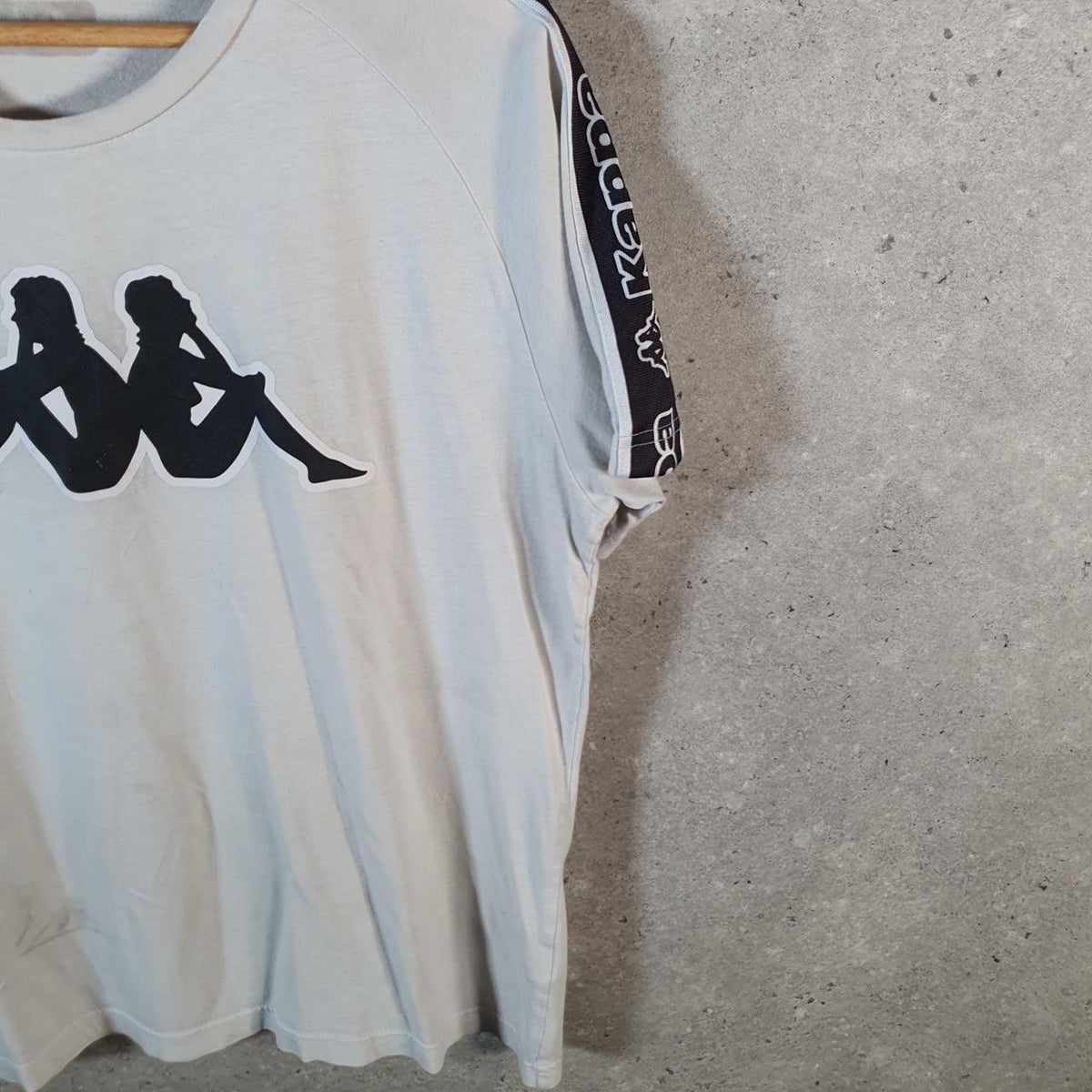 Vintage Kappa Graphic T Shirt Men’s Small White Casual Sports Logo Athletic