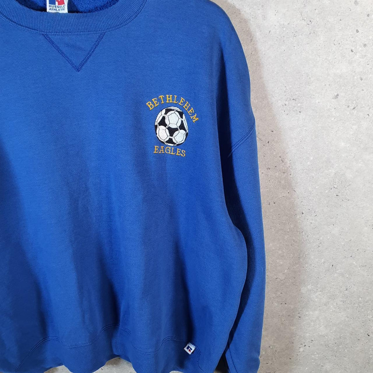 Vintage Russell Athletic Bethlehem Eagles Sweatshirt Men’s XL Blue Pullover
