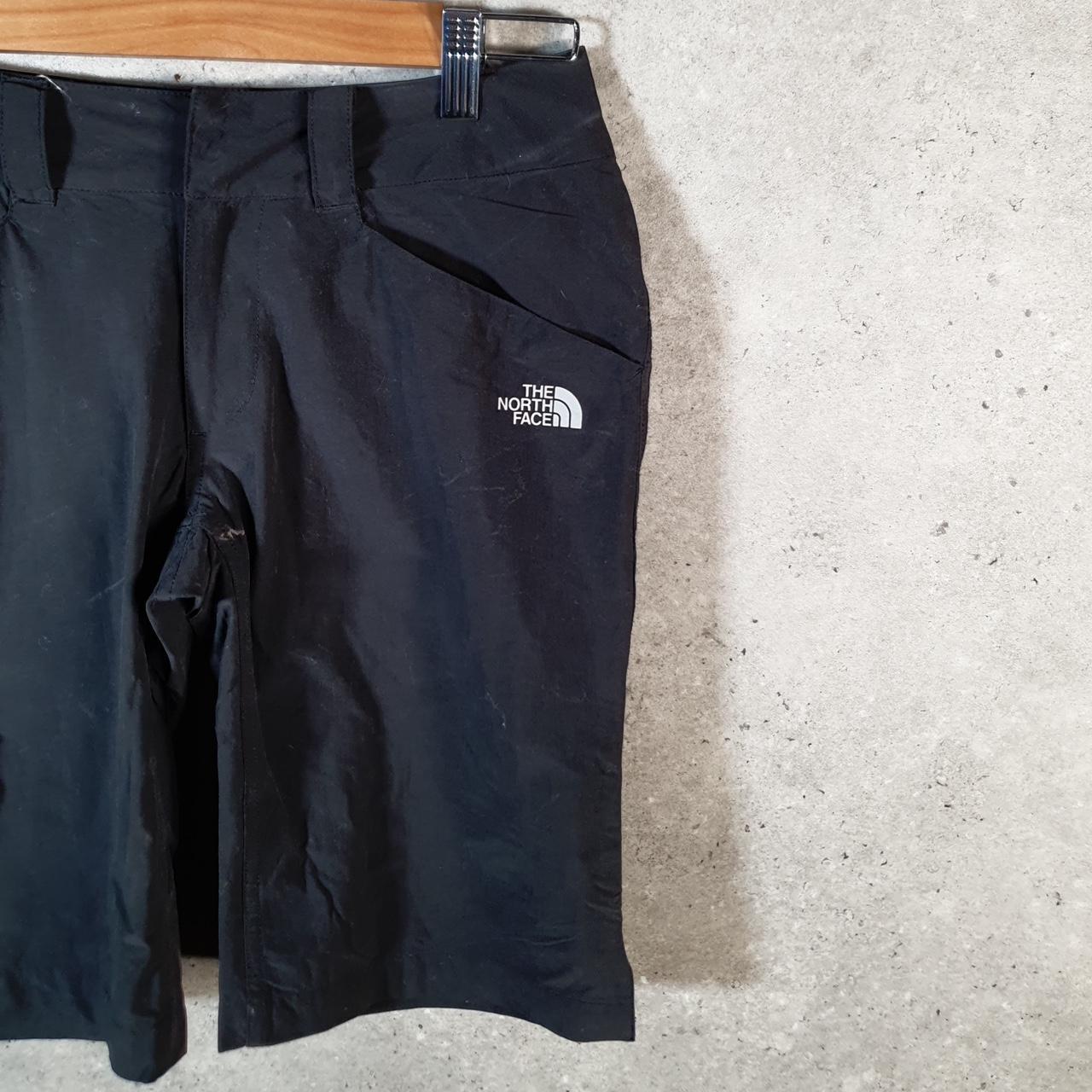 Vintage The North Face TNF Shorts Jorts Chino Cargo Womens UK4 Black Baggy Cotton