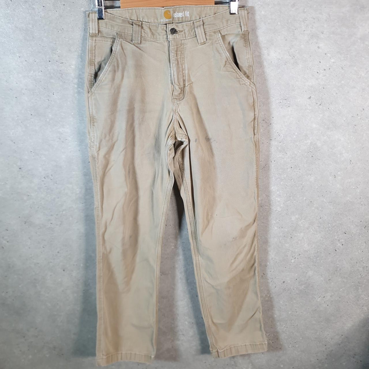 Vintage Carhartt Carpenter Trousers Mens W31 L32 Brown Relaxed Fit Workwear USA