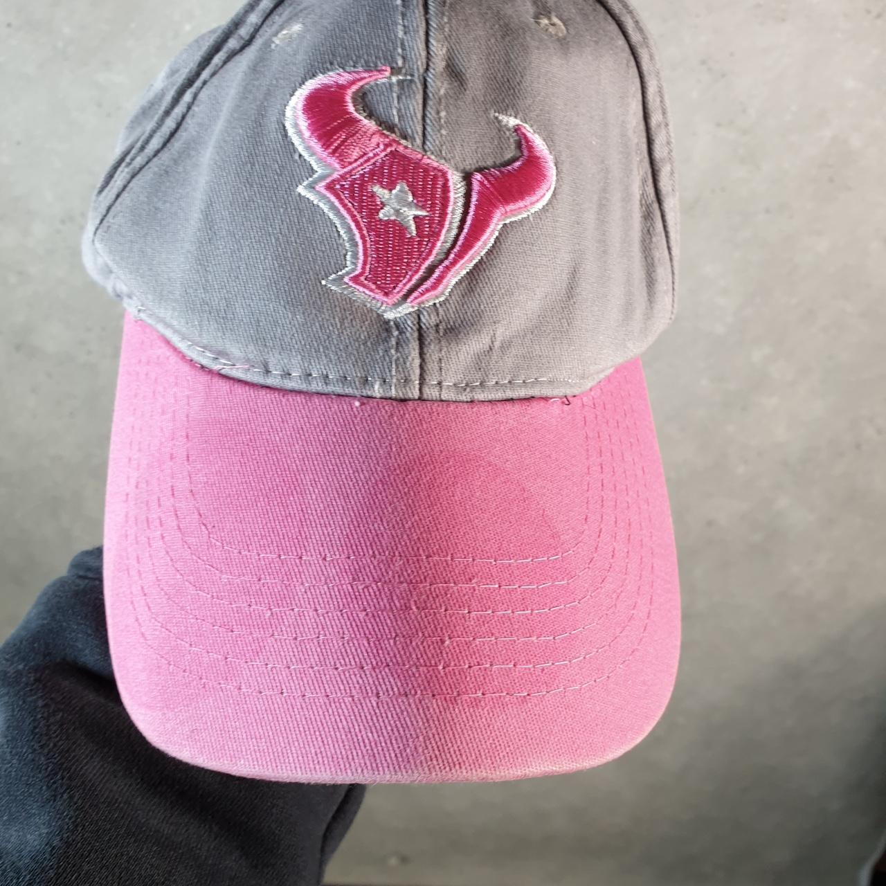 Vintage New Era NFL Houston Texans Cap Womens USA Spellout Athletic Adjustable C8563