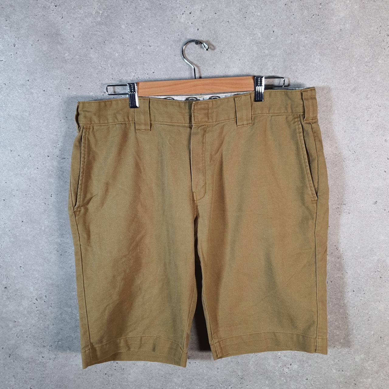 Vintage Dickies Carpenter Shorts Jorts Cargo Womens W36 Brown Relaxed Fit Baggy Big Fish Vintage