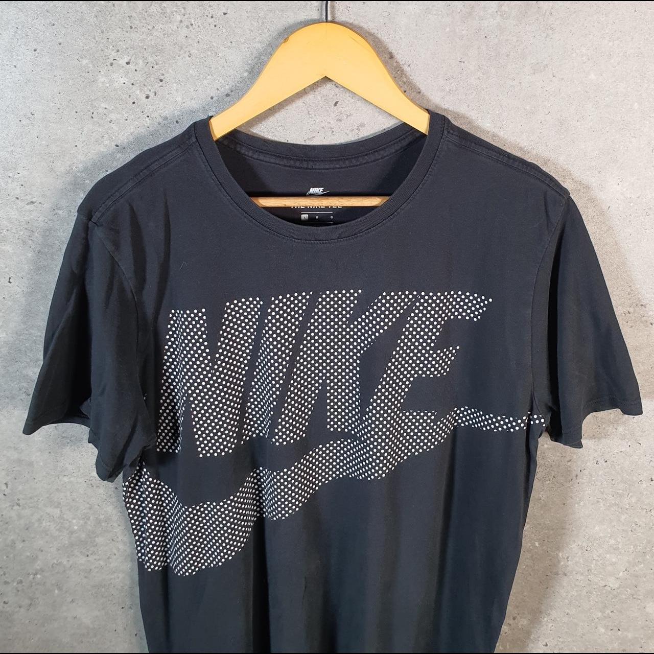 Vintage Nike Spellout T Shirt Shirt Men’s Large Black Logo Swoosh Athletic C9853