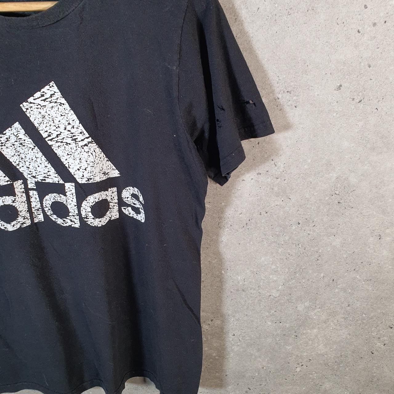 Vintage Adidas Go To Tee T Shirt Men’s Small Black Three Stripes Logo Athletic