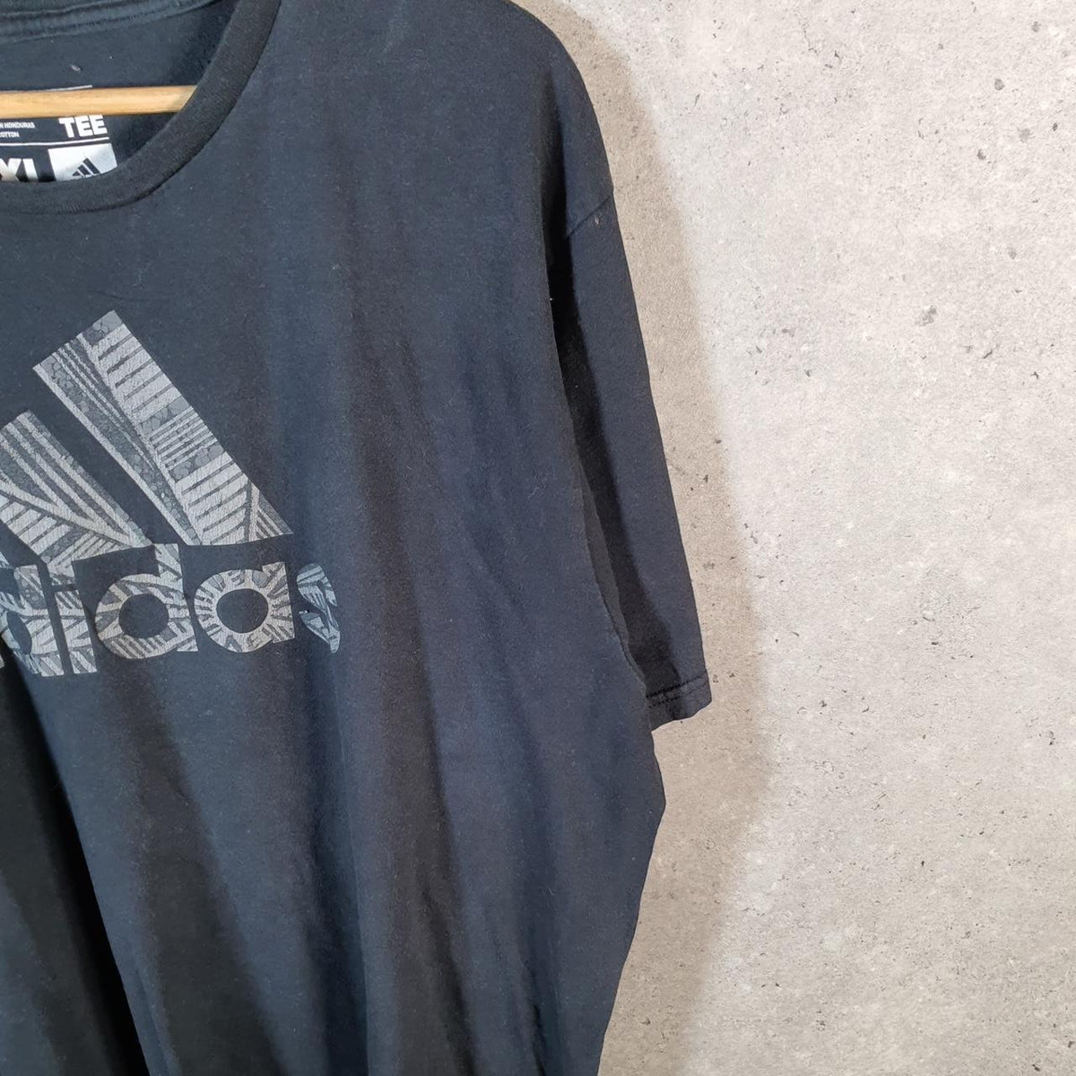 Vintage Adidas Go To Tee T Shirt Men’s XL Black Three Stripes Logo Athletic