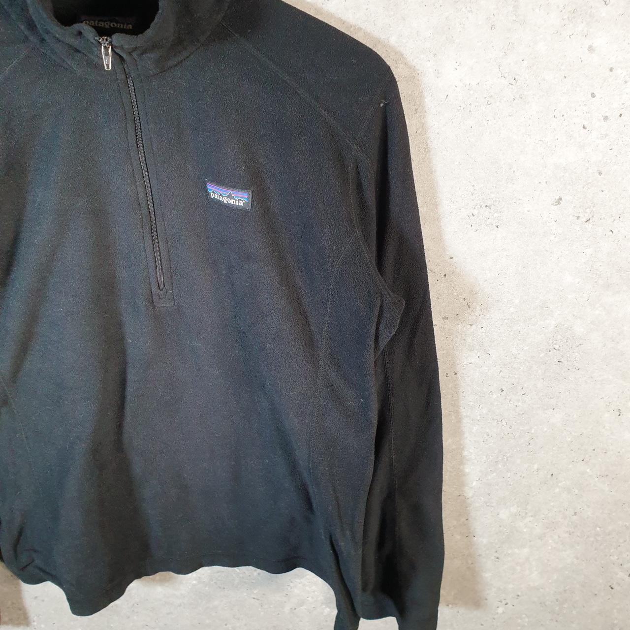 Vintage Patagonia Better Sweater 1/4 Zip Pullover Sweatshirt Womens Medium Black