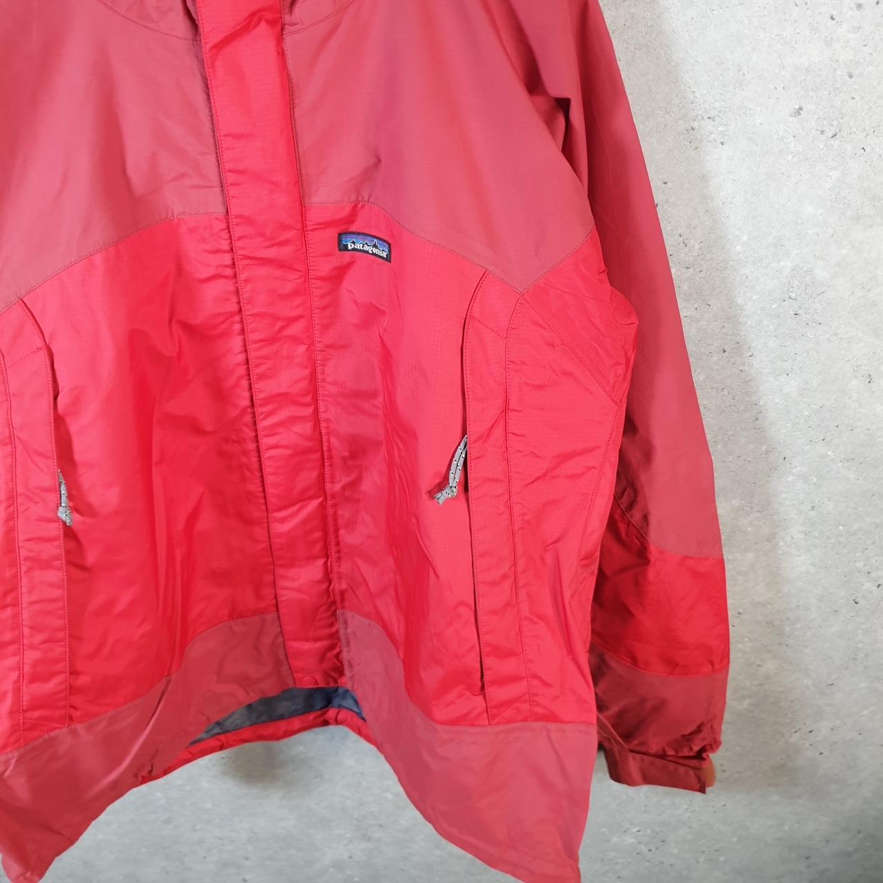 Vintage Patagonia 90s Shell Jacket Large Red Full Zip Lightweight Windbreaker