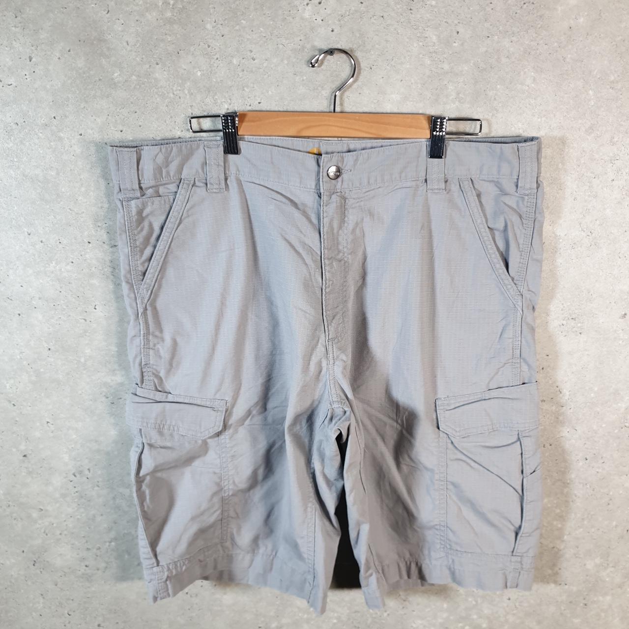 Vintage Carhartt Baggy Carpenter Shorts Jorts Cargo Men’s W40 Grey Relaxed Fit Workwear