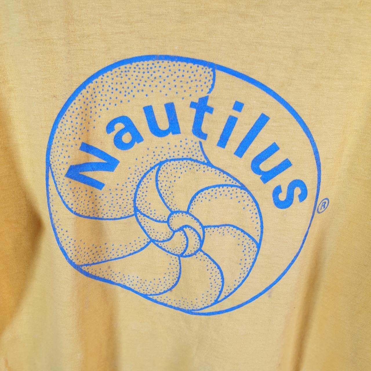Vintage Hanes Beef Nautilus Graphic 90s USA Single Stitch T Shirt Men’s Small Yellow