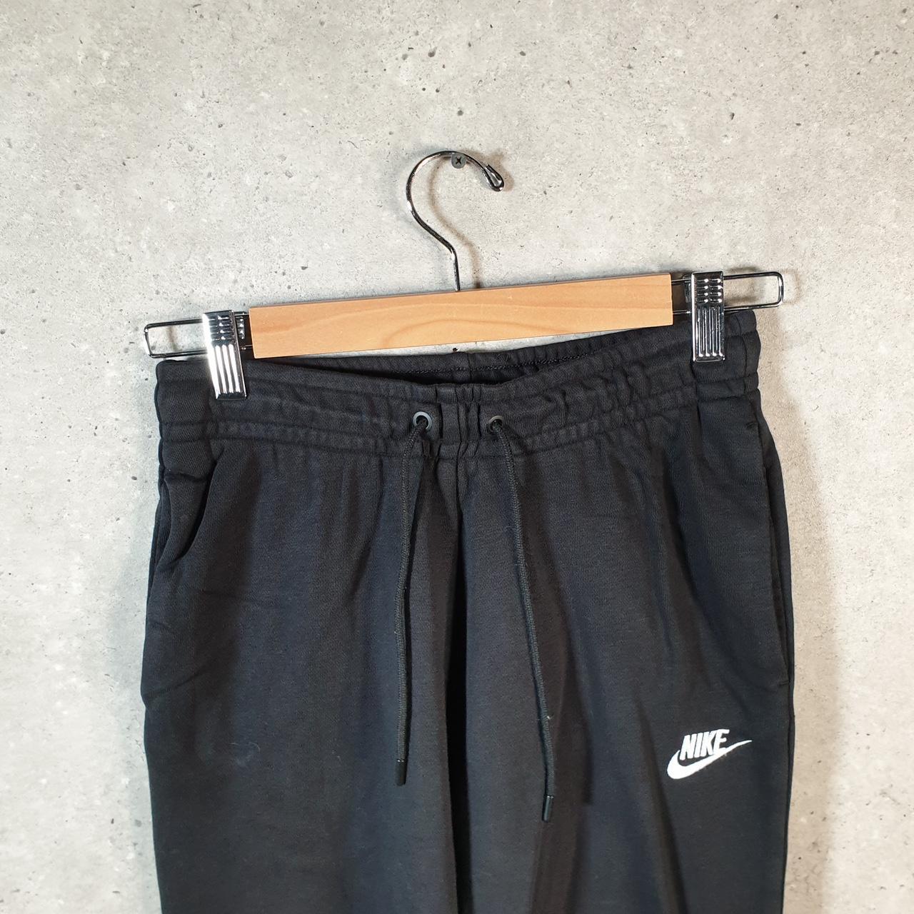 Vintage Nike Club Sweatpant Joggers Mens XS Xsmall Black Swoosh Sports Tracksuit Big Fish Vintage