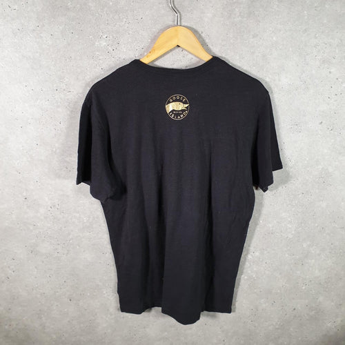 Vintage 312 Dry Hopped Goose Island Beer Co 90s USA Single Stitch T Shirt Men’s Large Black