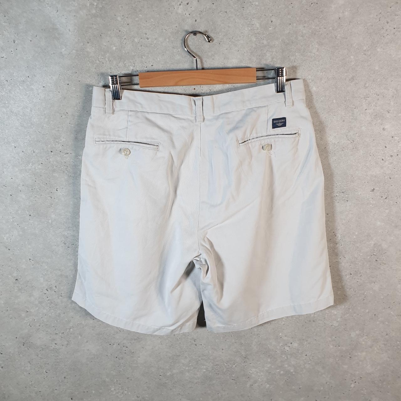 Vintage Dockers Shorts Jorts Cargo Men’s W34 White Baggy Cotton