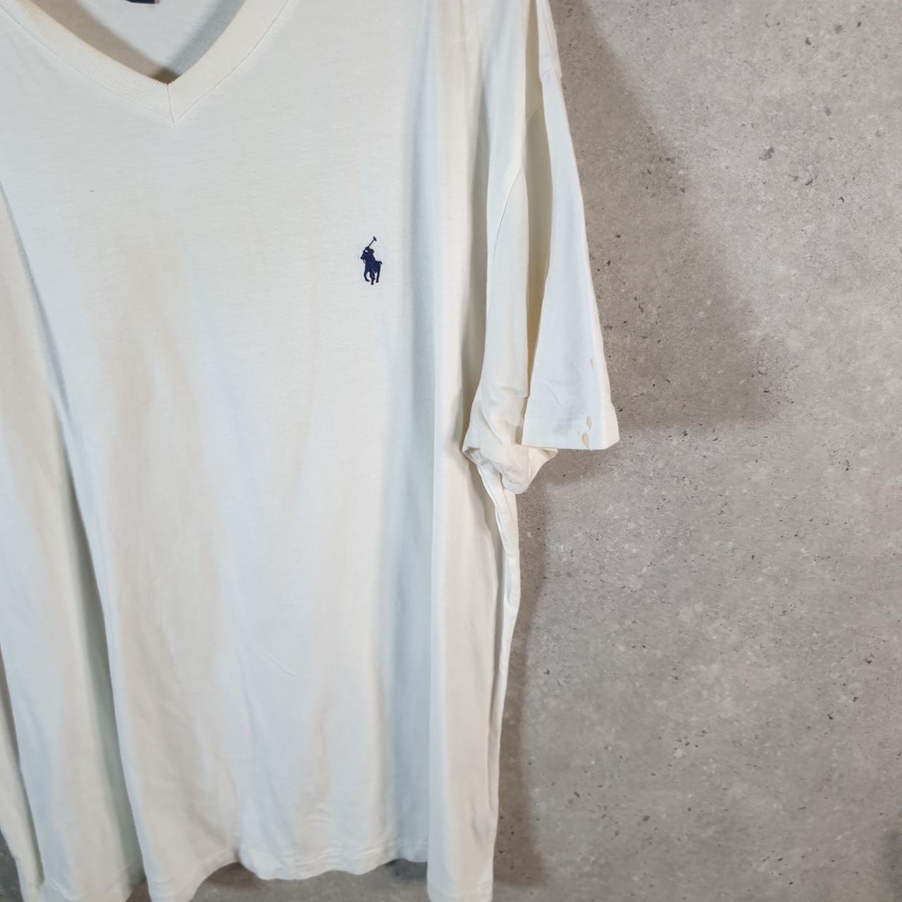 Vintage Ralph Lauren Polo Sport T Shirt Men’s XL White Classic Fit Embroidered Pony