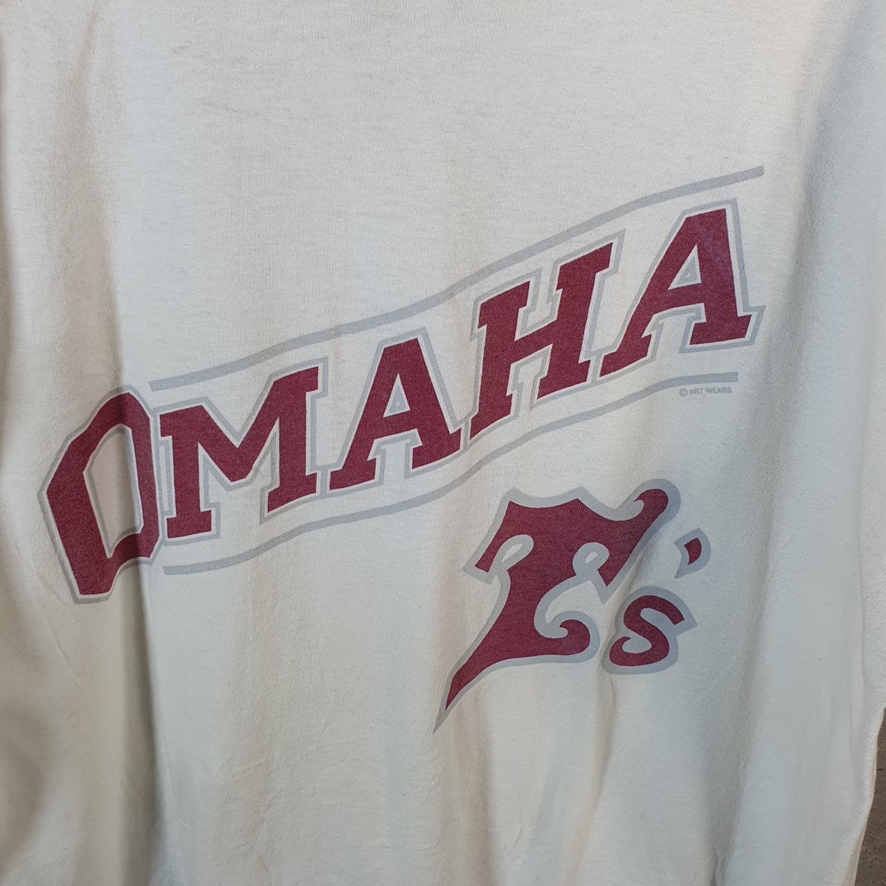 Vintage Fruit Of The Loom Omaha 90s USA Single Stitch T Shirt Men’s XL White