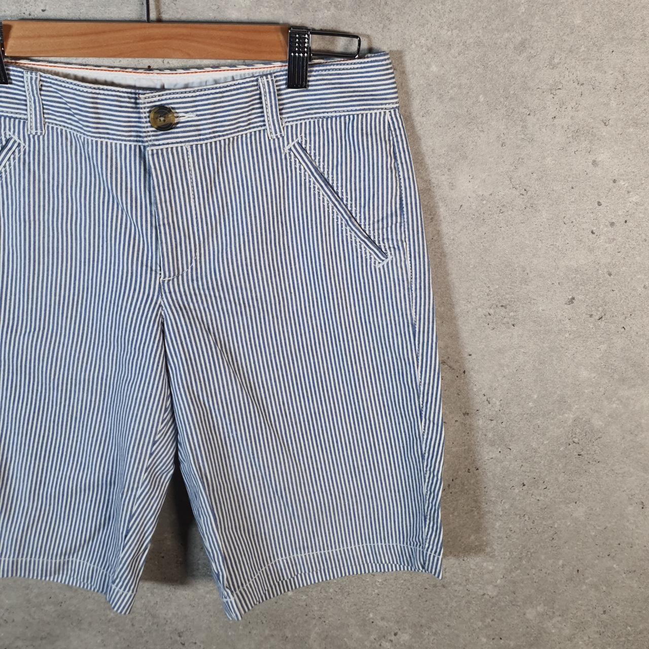 Vintage Dockers Chino Shorts Jorts Cargo Womens W32 Blue Baggy Cotton