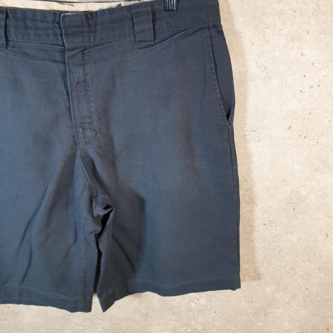 Vintage Dickies Baggy Chino Shorts Jorts Cargo Mens W36 Black Relaxed Fit