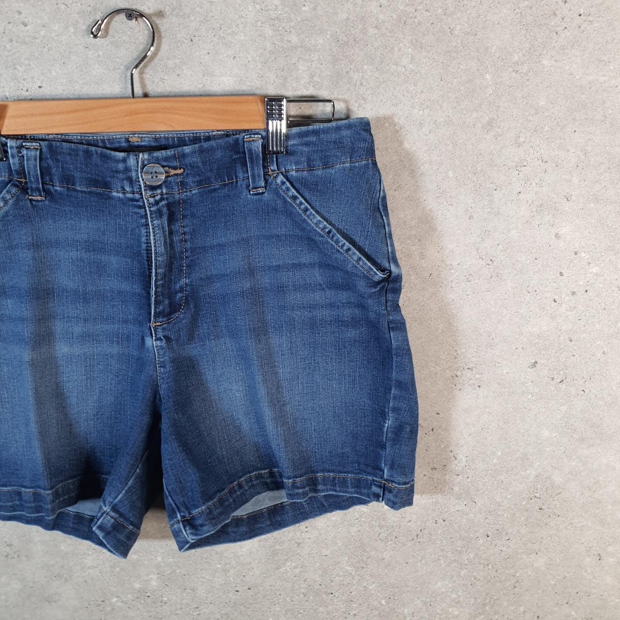 Vintage Lee Baggy Shorts Jorts Cargo Womens W30 Blue Relaxed Denim