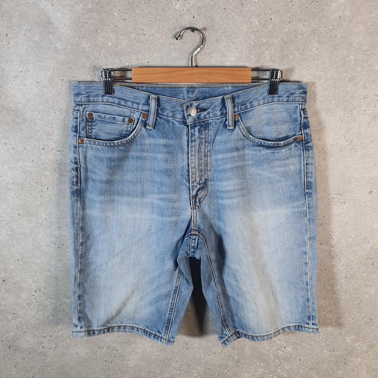 Vintage Levi’s Baggy Shorts Jorts Cargo Mens W33 Blue Relaxed Denim