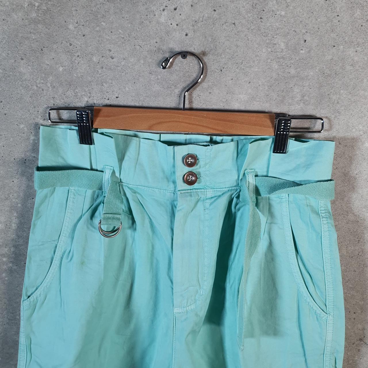 Vintage Guess Chino Shorts Jorts Cargo Womens W28 Blue Baggy Cotton A4399