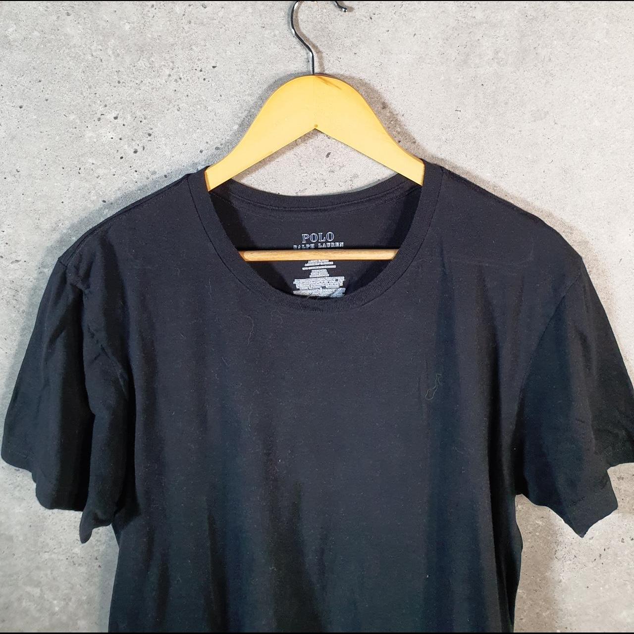 Vintage Ralph Lauren Polo Sport T Shirt Men’s Medium Black  Classic Fit Embroidered Pony C8716