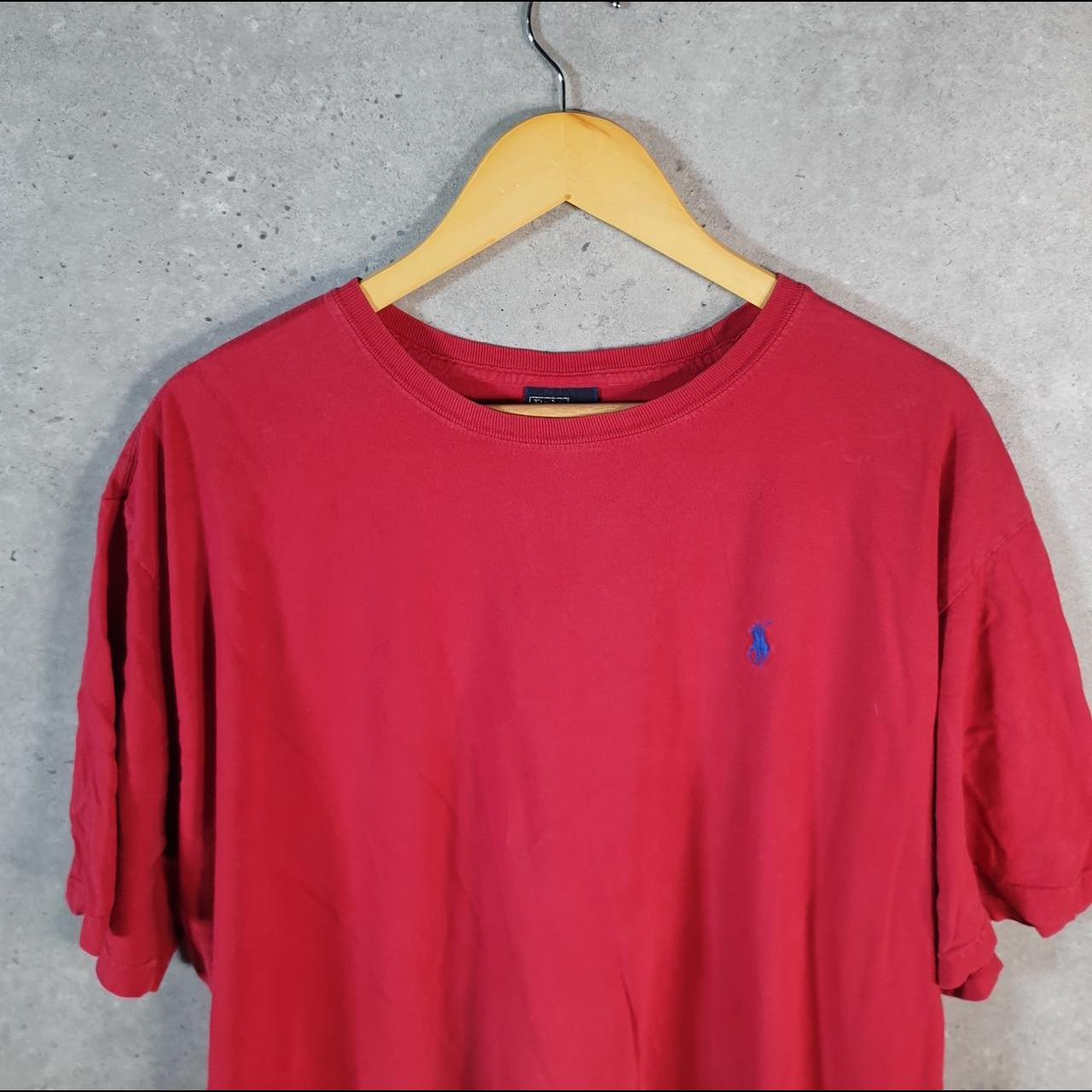 Vintage Ralph Lauren Polo T Shirt Men’s XL Red Embroidered Classic Fit Pony C8572