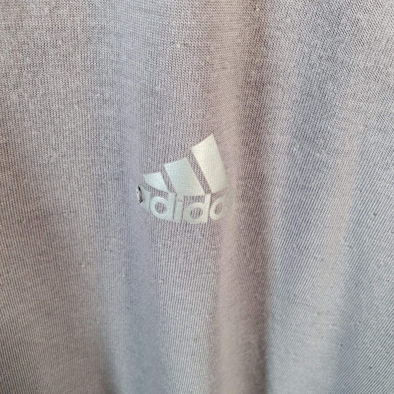 Vintage Adidas Climalite T Shirt Shirt Men’s Large Grey Three Stripes Logo Athletic