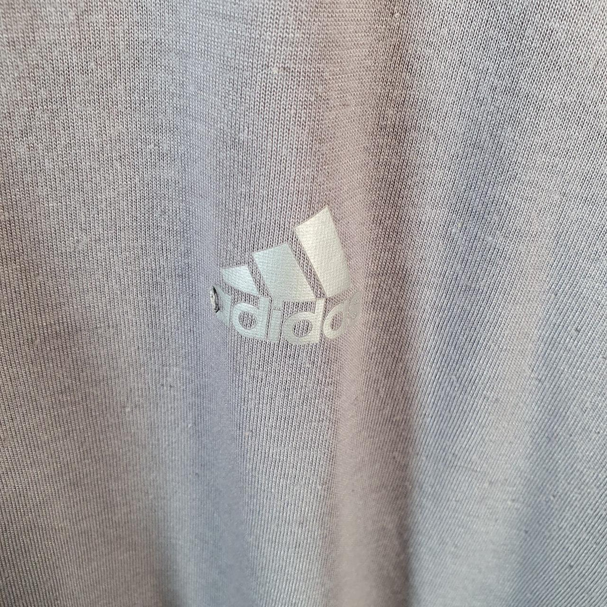 Vintage Adidas Climalite T Shirt Shirt Men’s Large Grey Three Stripes Logo Athletic