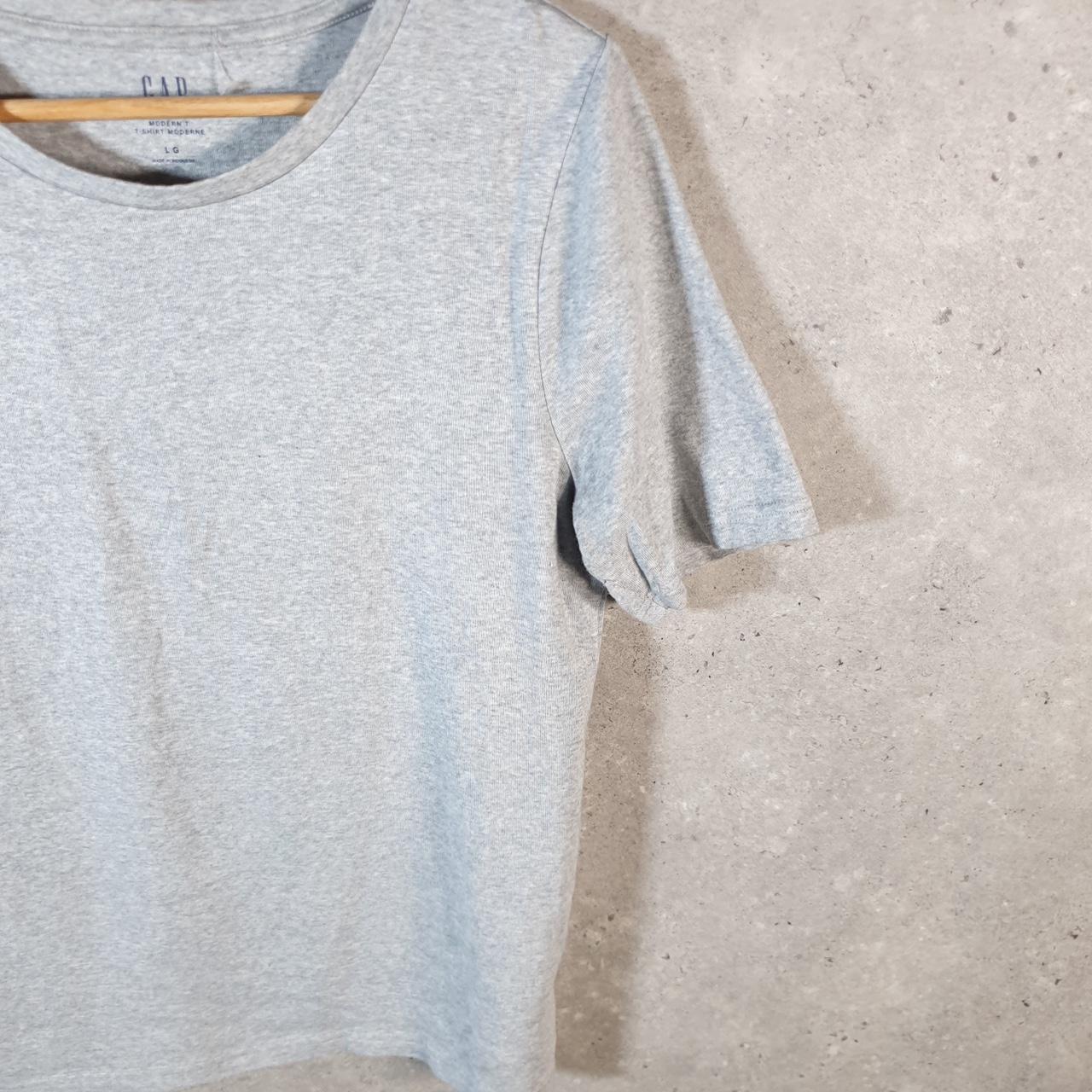 Vintage Gap T Shirt Men’s Large Grey Modern T Standard Fit Casual Blank