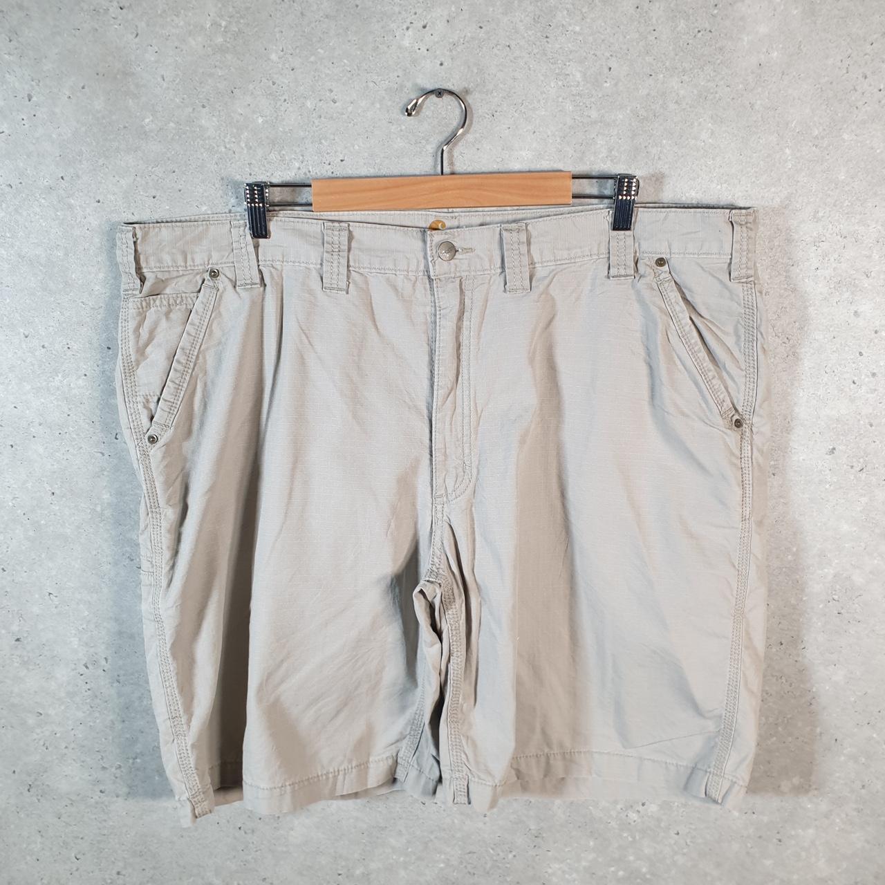 Vintage Carhartt Baggy Carpenter Shorts Jorts Cargo Men’s W44 Brown Relaxed Fit Workwear