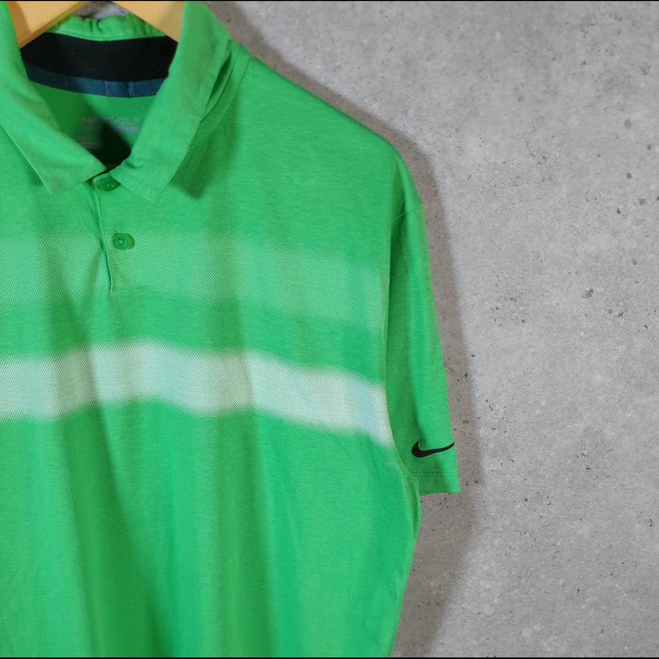 Vintage Nike Golf Dri Fit Polo Shirt Men’s Large Green Embroidered Logo