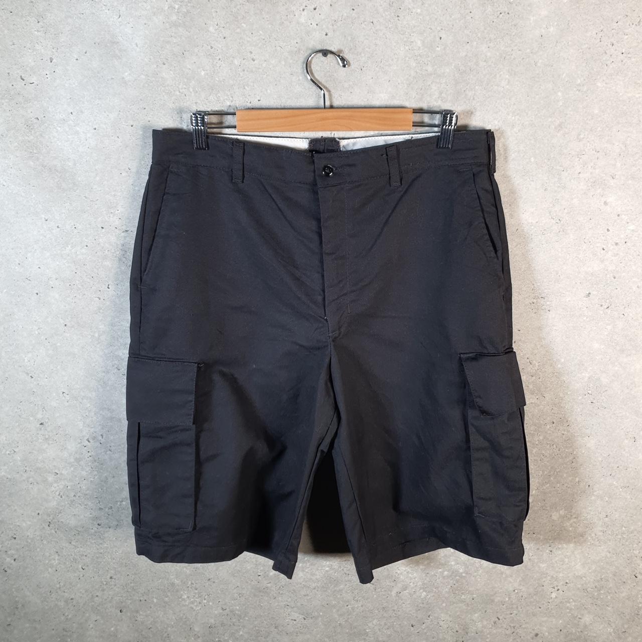 Vintage Red Kap Golf Chino Shorts Jorts Cargo Men’s W36 Black Baggy Cotton