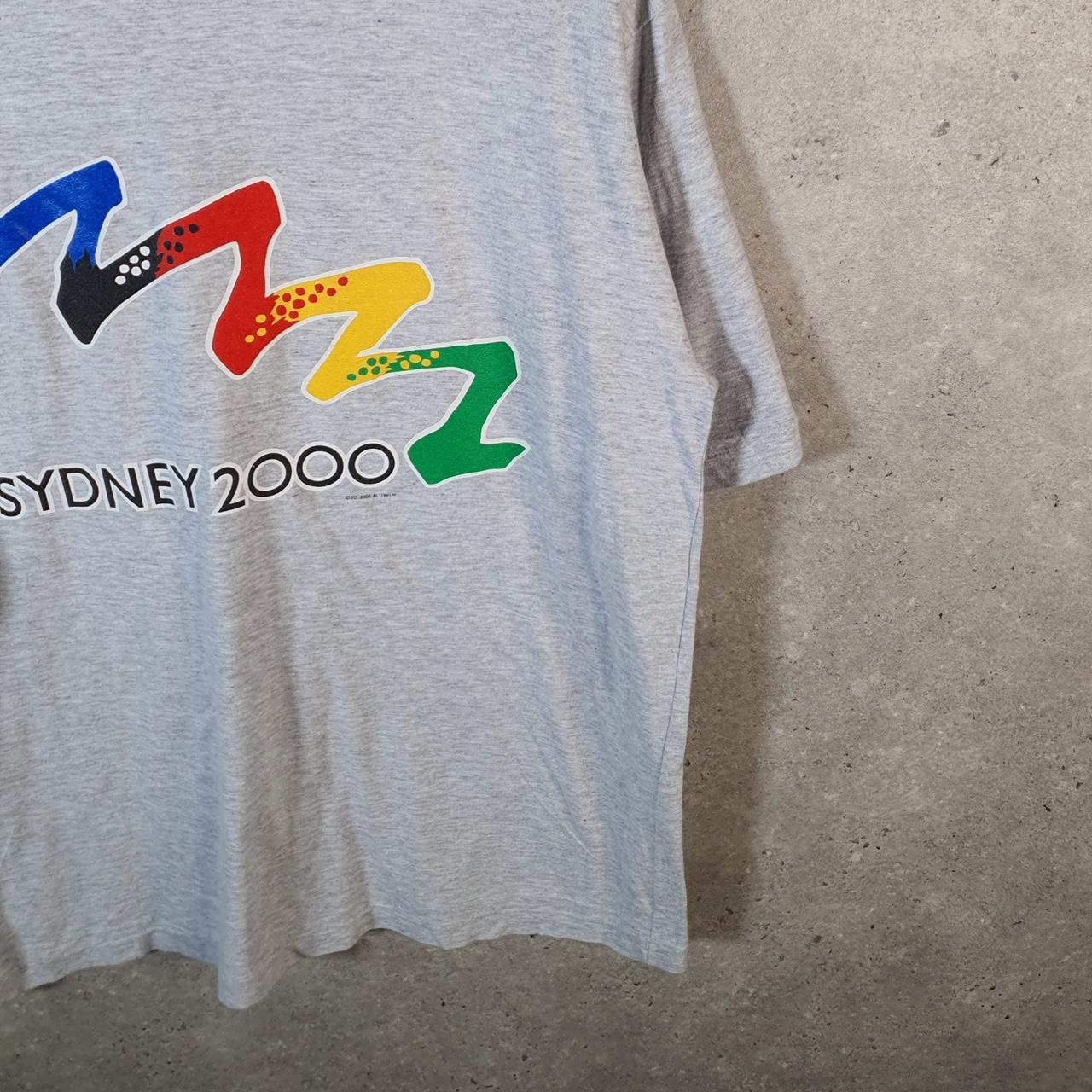 Vintage ISC Sydney 2000 1991 90s USA Single Stitch T Shirt Men’s Large Grey