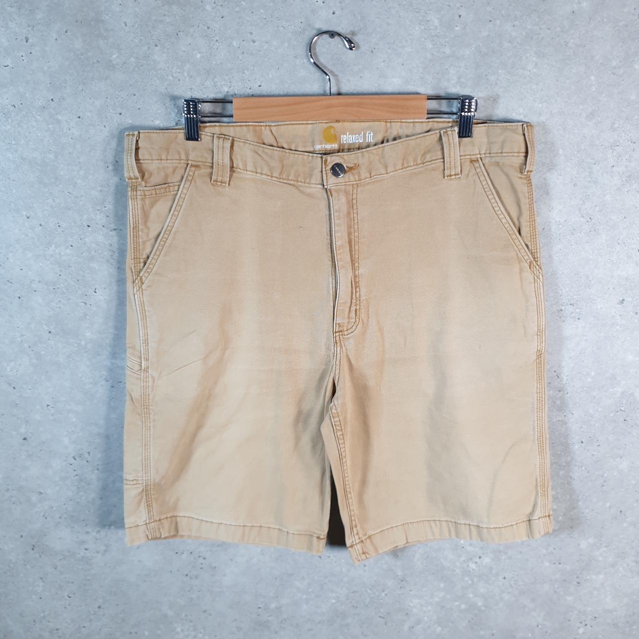 Vintage Carhartt Baggy Carpenter Shorts Jorts Cargo Men’s W38 Brown Relaxed Fit Workwear