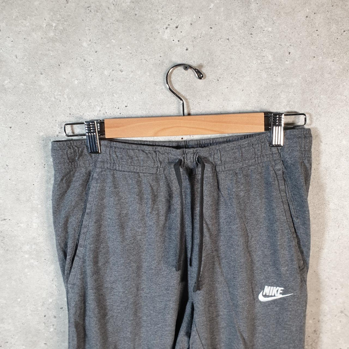 Vintage Nike Club Sweatpant Joggers Mens Small Grey Swoosh Sports Tracksuit 2